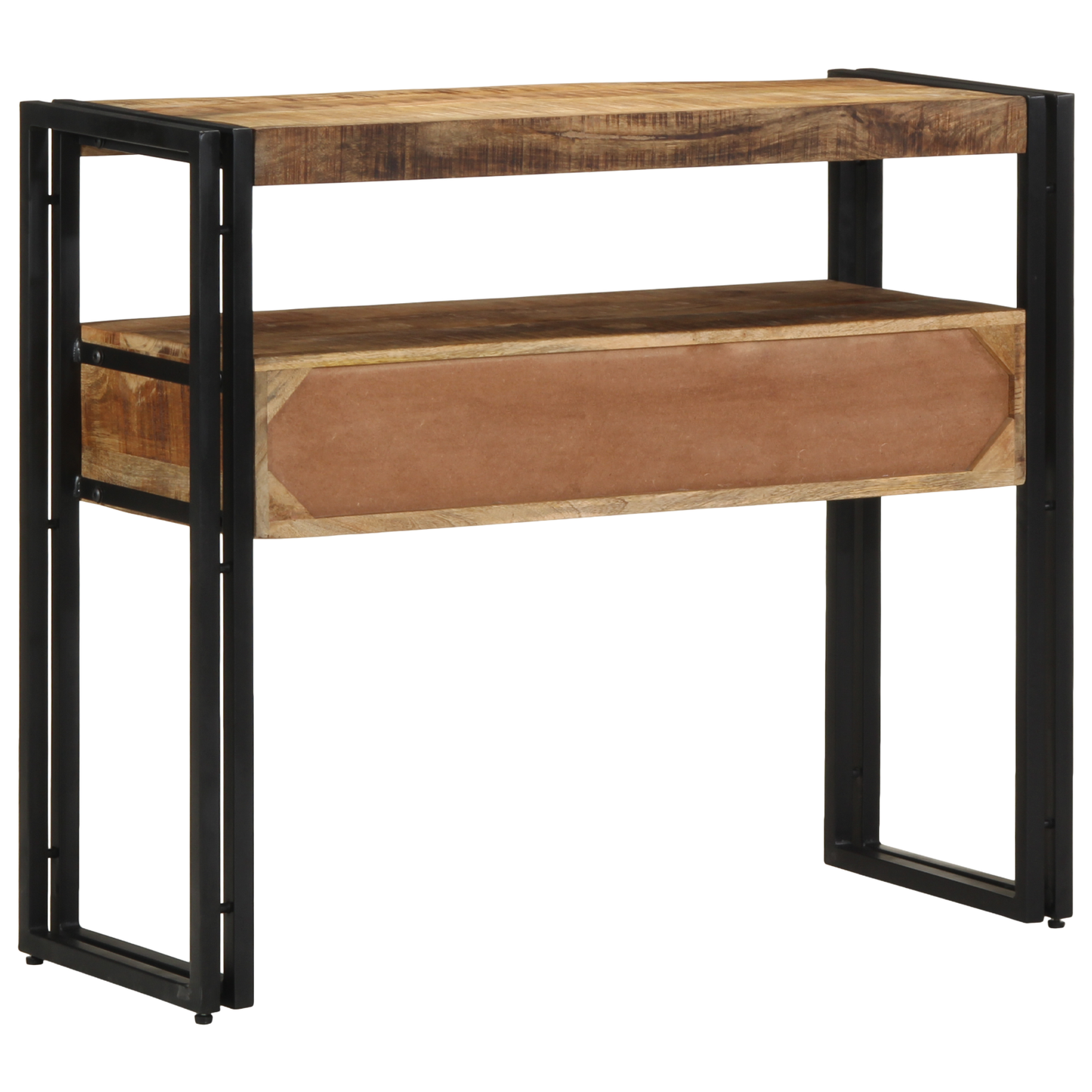 Sidebord Svart 90x33x75 cm Solid Mangotre