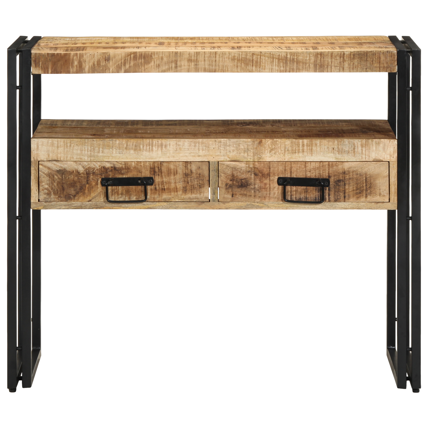 Sidebord Svart 90x33x75 cm Solid Mangotre