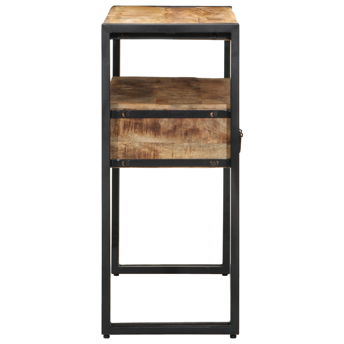 Sidebord Svart 90x33x75 cm Solid Mangotre