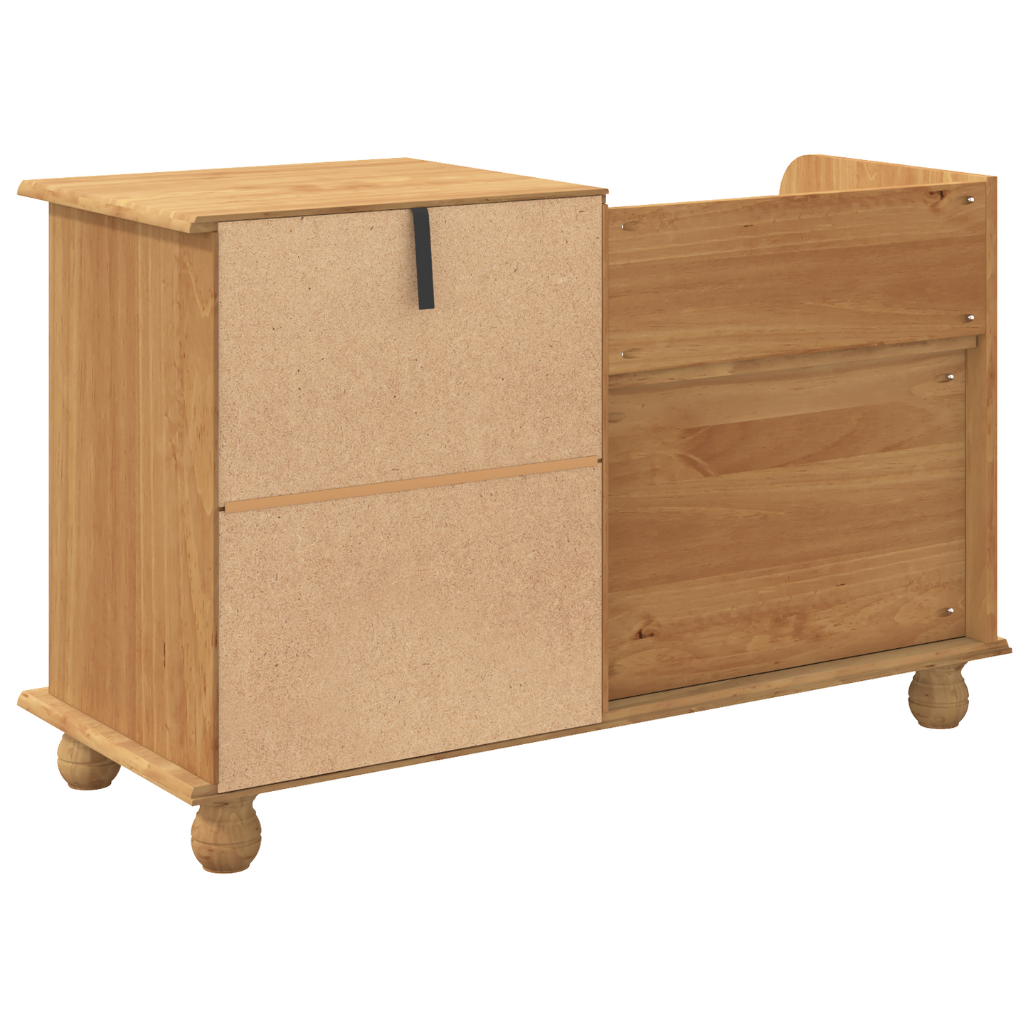 Sittebenk Entré Lagringsbenk "ASKIM" Honningbrun 100x39x62 cm Solid Tre Furu