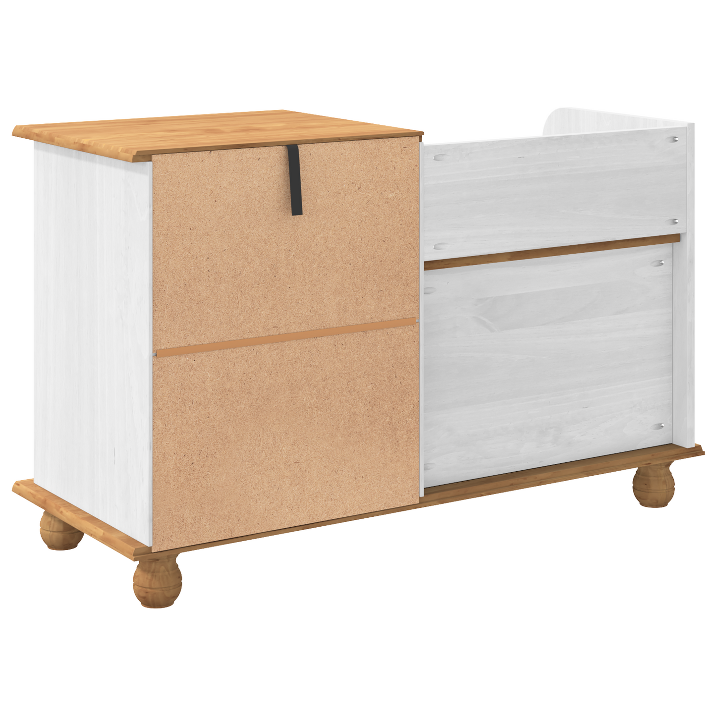 Sittebenk inngangslagringsbenk ASKIM Hvit 100x39x62 cm solid Tre furu