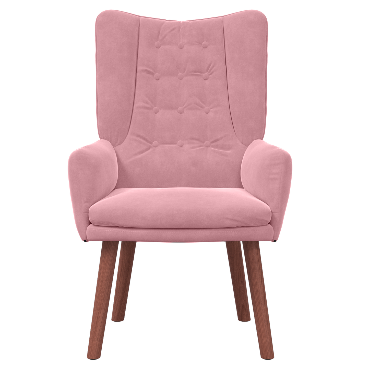 Avslappende Stol Rosa Fløyel