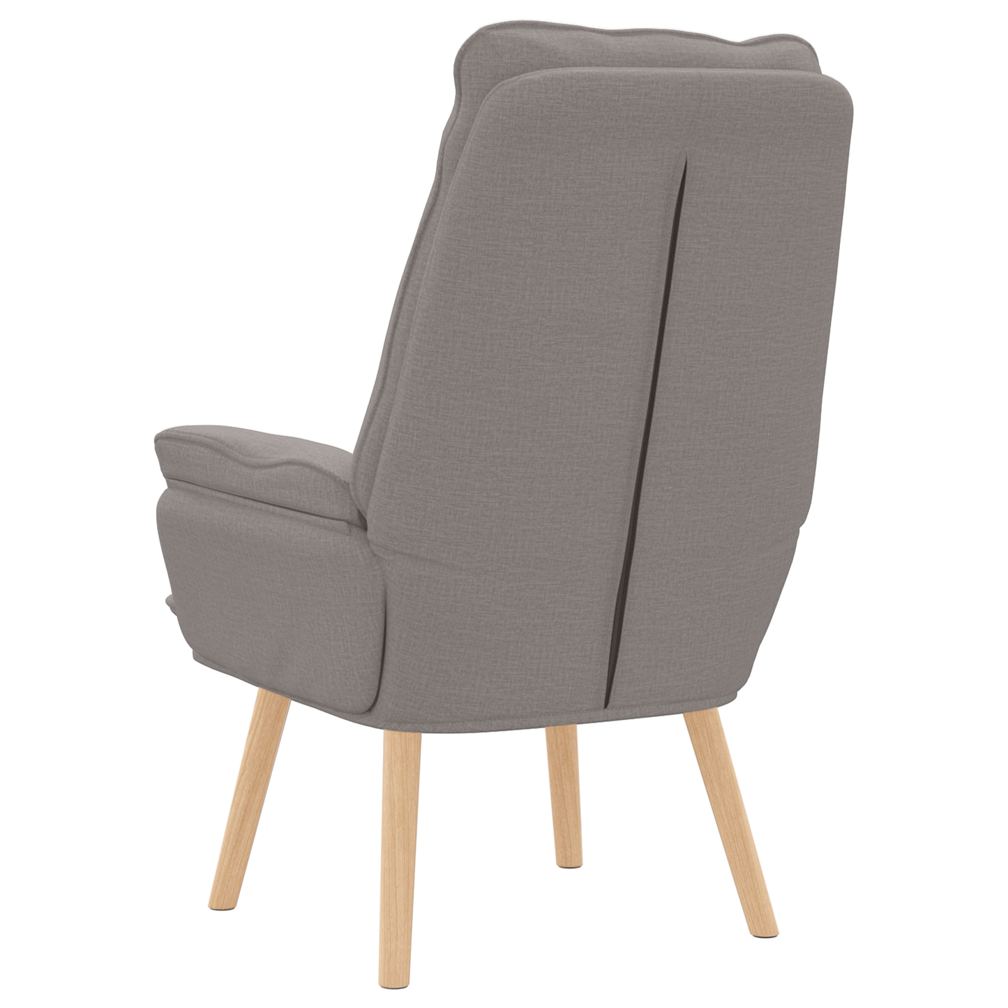 Avslappende stol Taupe Stoff