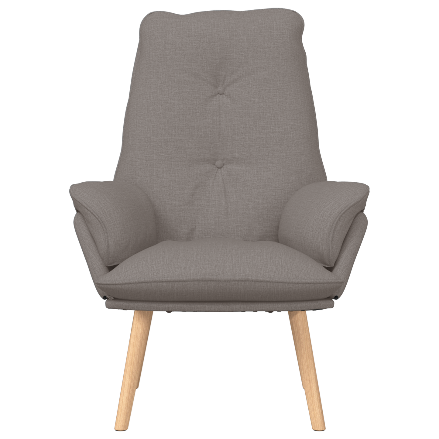 Avslappende stol Taupe Stoff