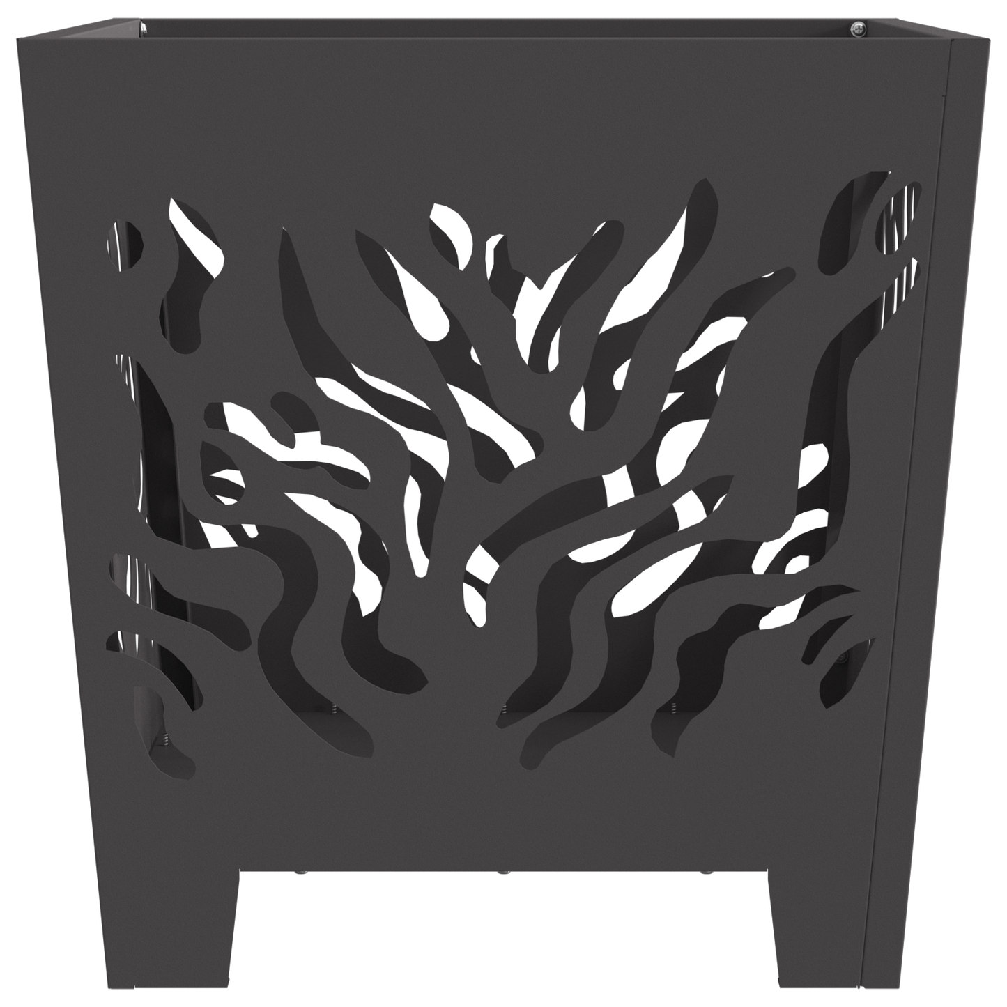 Peisfyring Square Svart 40x40x40 cm Stål