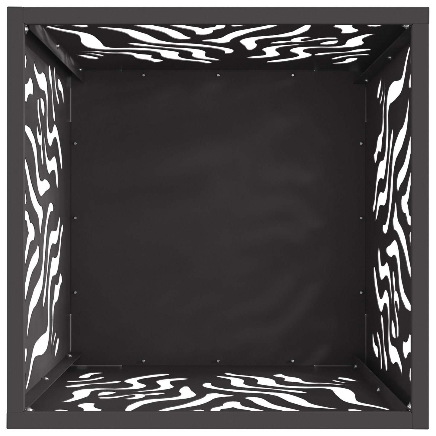 Peisfyring Square Svart 40x40x40 cm Stål