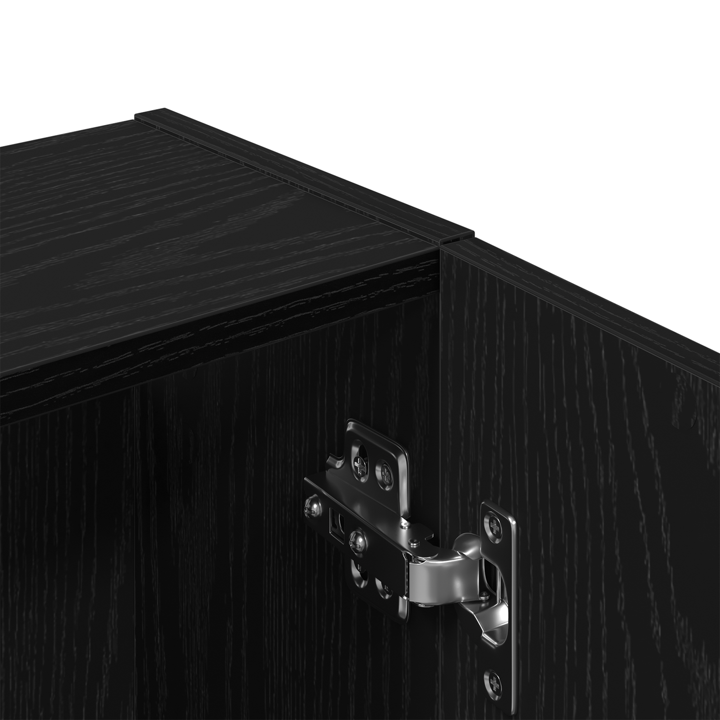 Baderomsspeil Svart Eik, 64x20x66.5 cm,