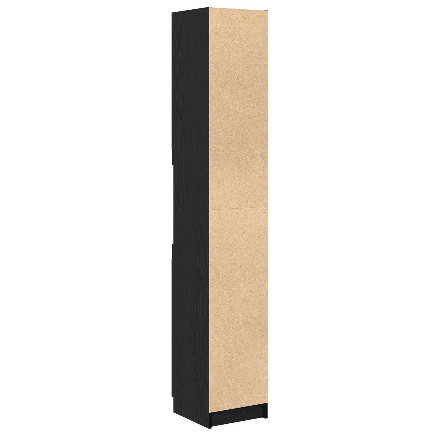 Baderomsskap Svart Eike 32x34x188.5 cm