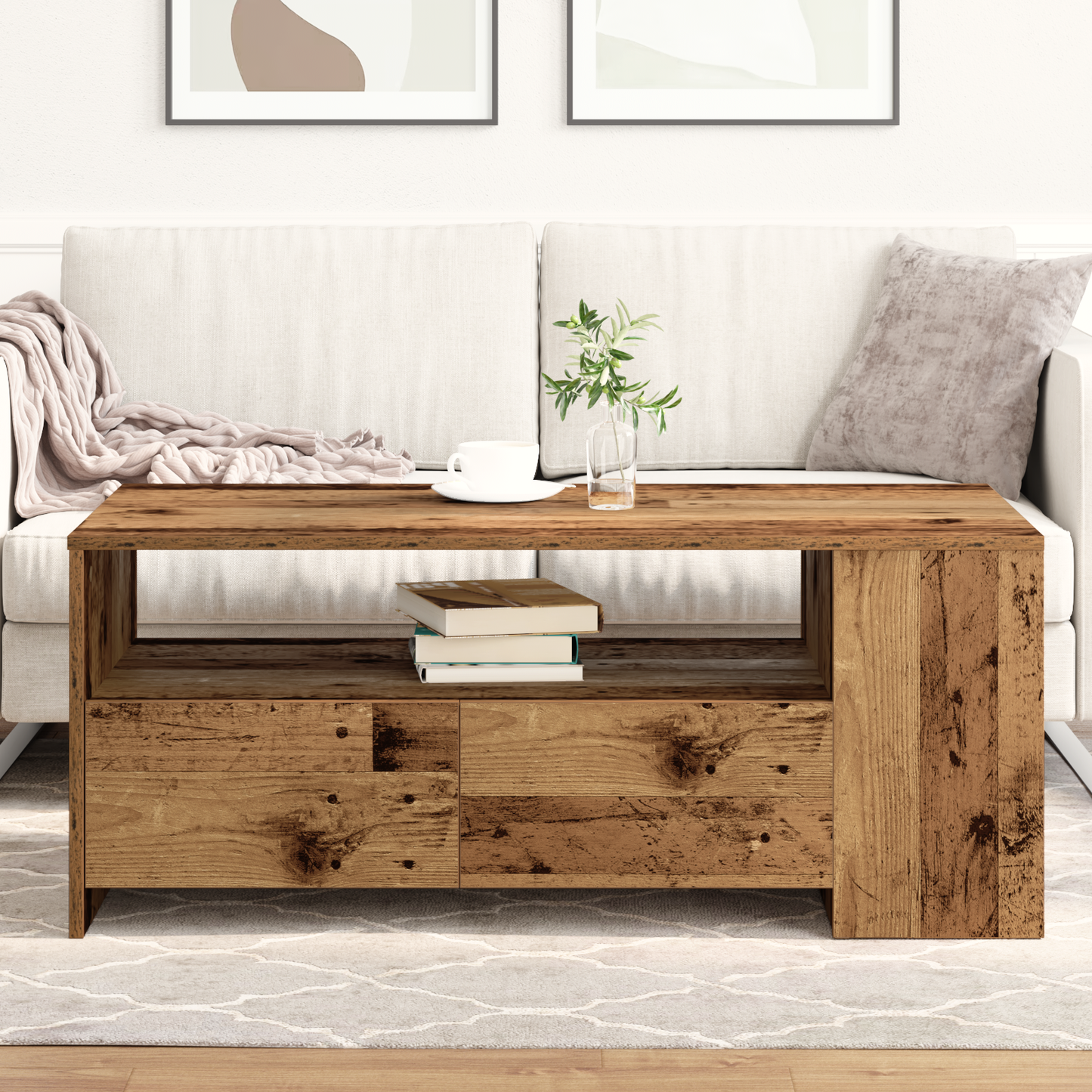 Salongbord Sofabord Tre Gamle Tre 102x55x43,5 cm