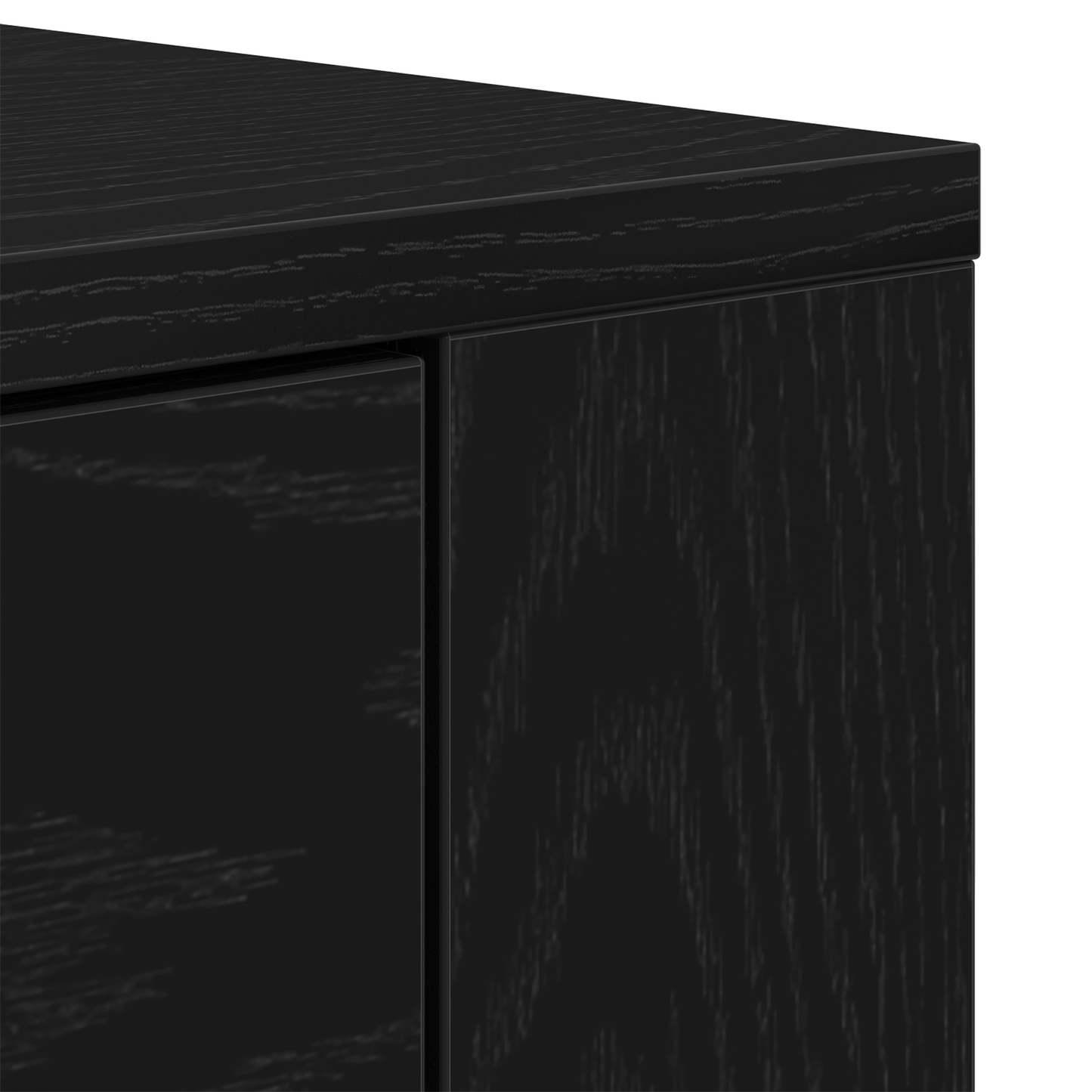 Skjenk Svart Eik 33x80x70 cm