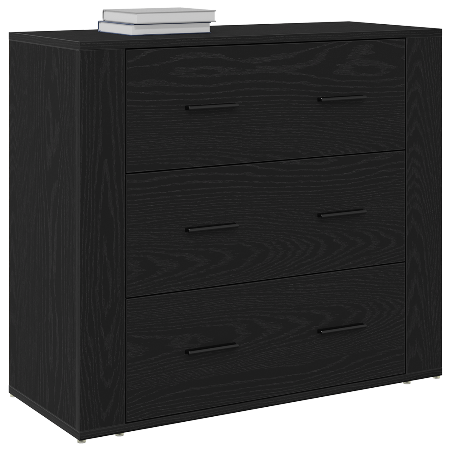 Skjenk Svart Eik 33x80x70 cm