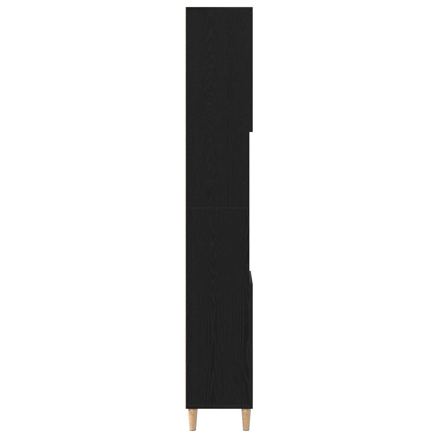 Baderomsskap Svart Eik 30x30x190 cm