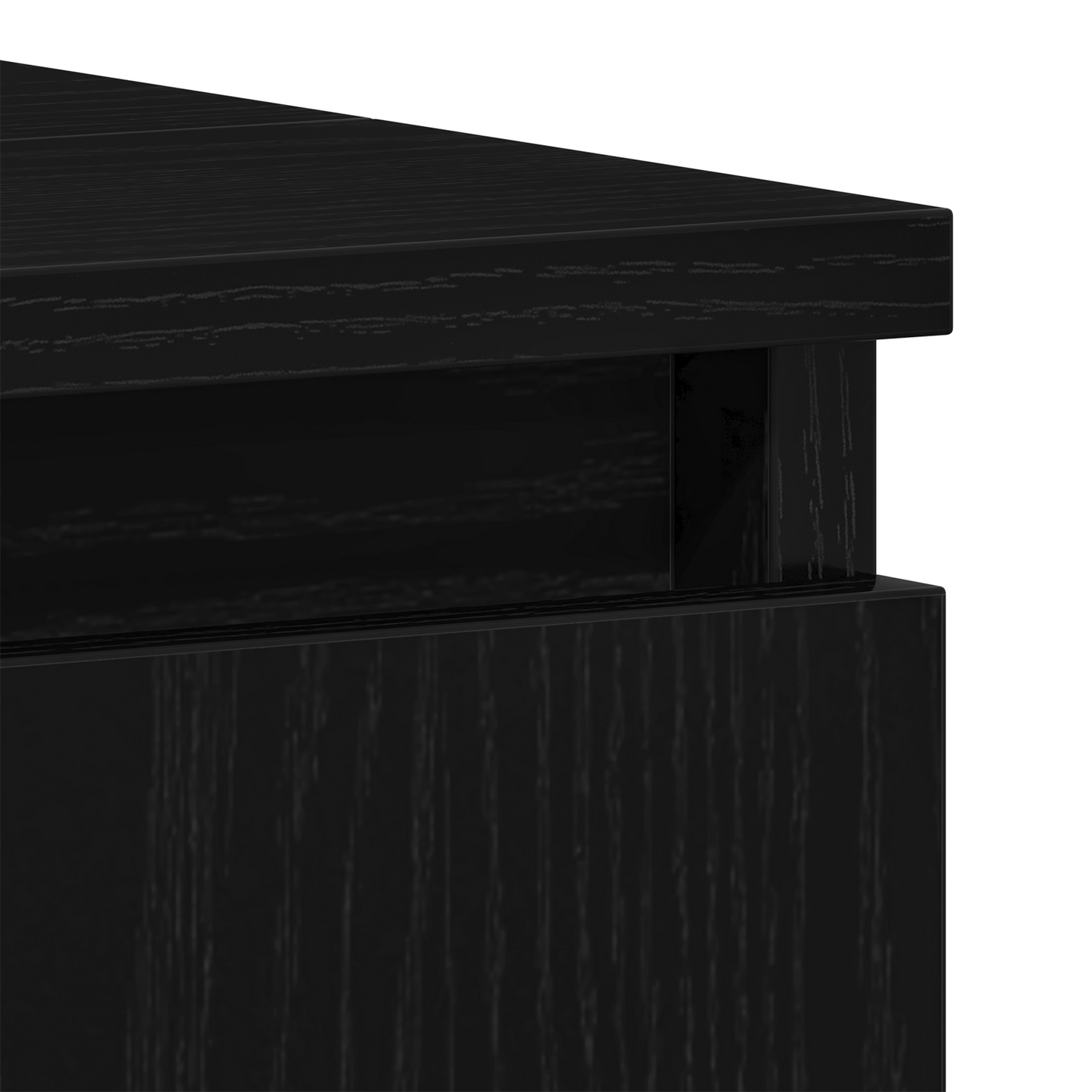 Baderomssinkskap Svart Eik 80x33x60 cm Konstruert tre
