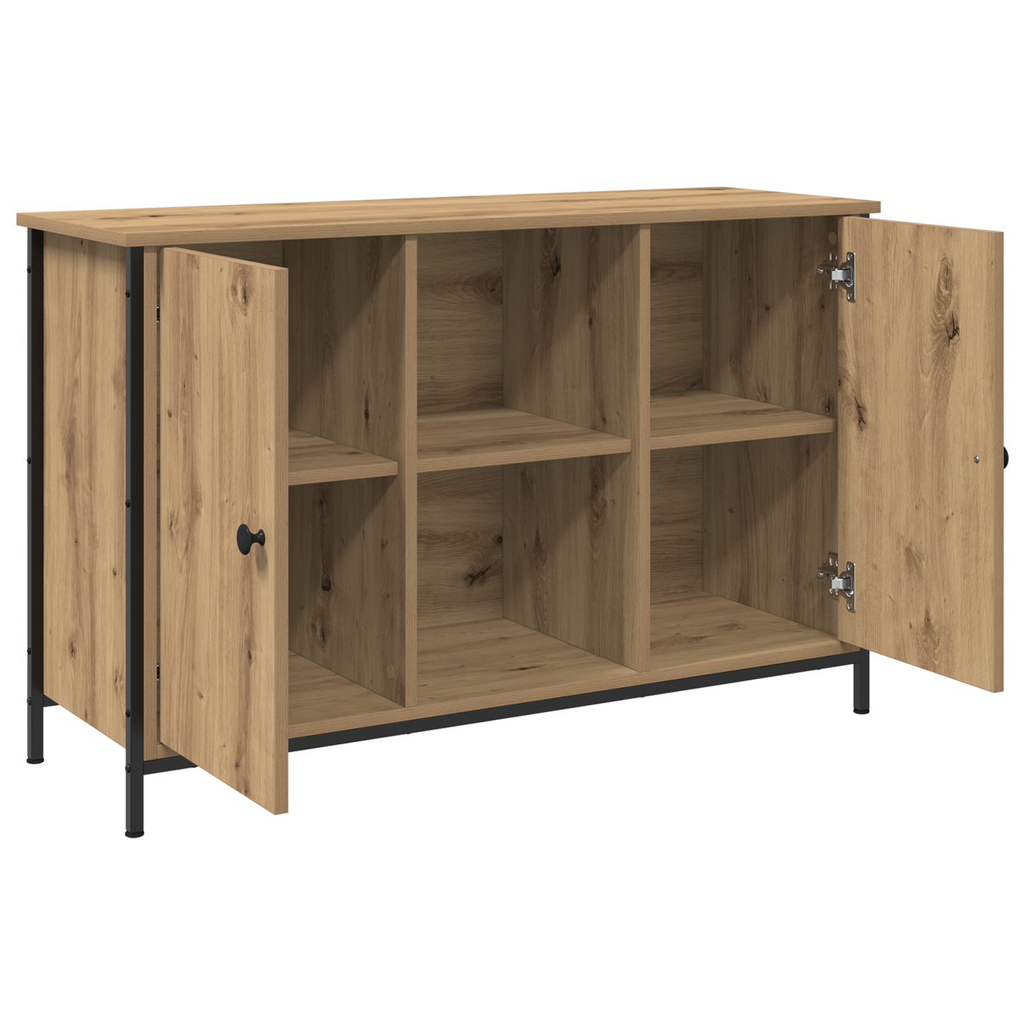 TV-Møbel Svart Eik TV-benke 101x35x65 cm