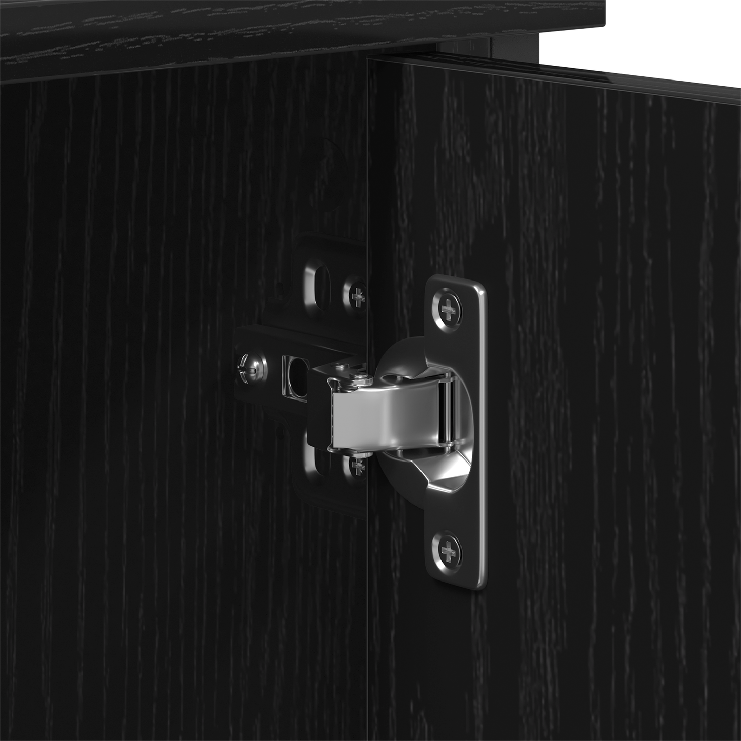 TV-Møbel Svart Eik TV-skap 101x35x65 cm