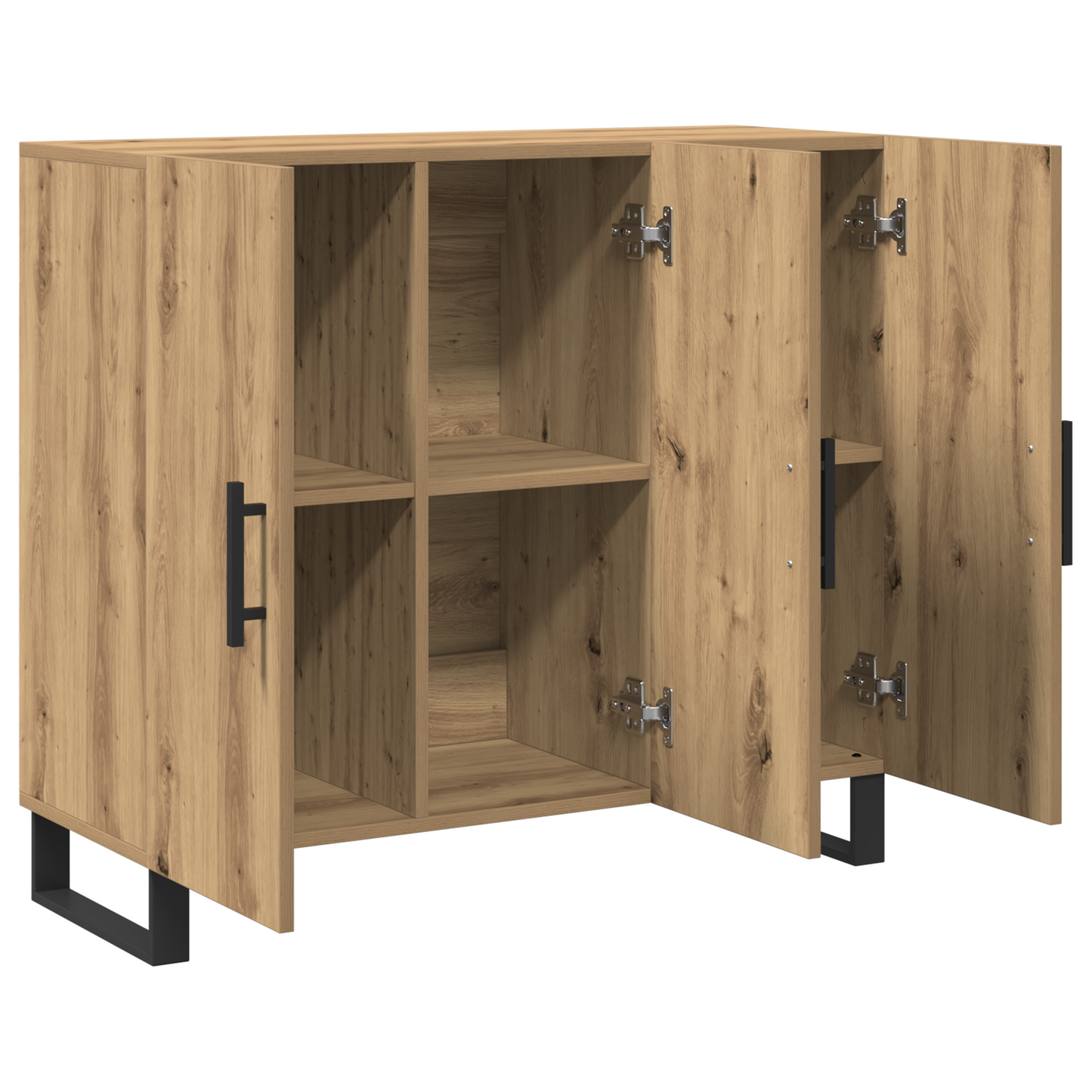Skjenk Artisan Eik med 3 Dører 90x34x80 cm