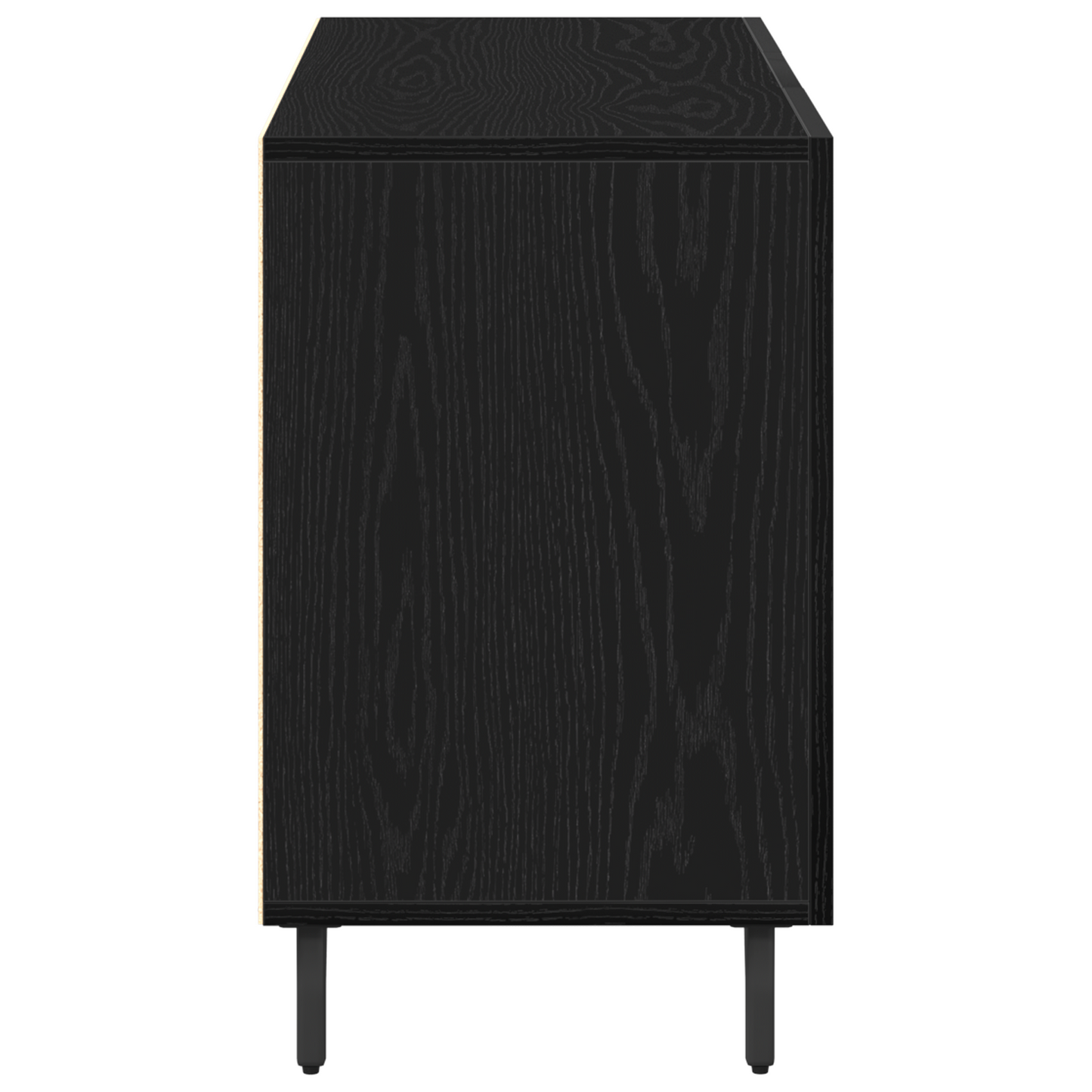 Sidebord Svart Eik 100x36x60 cmfat