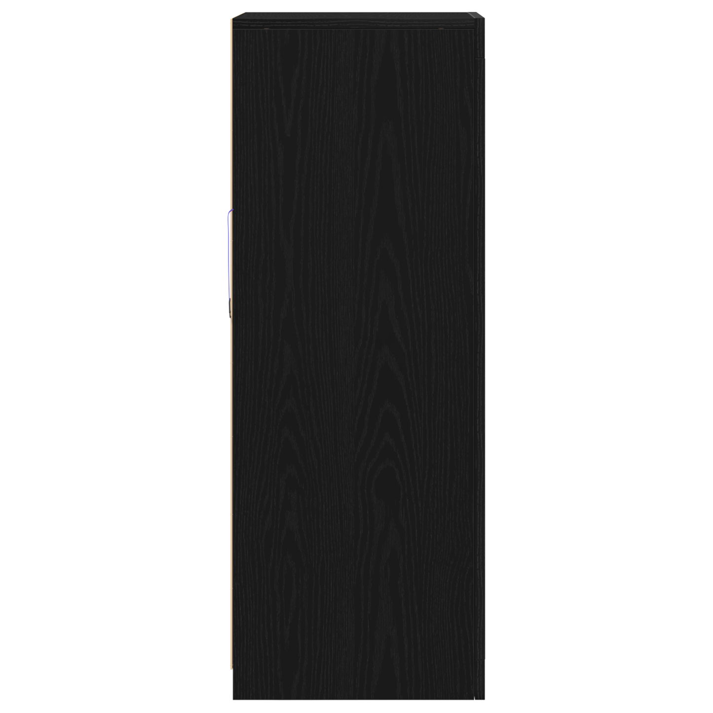 Skjenk Svart Eik LED lys 41x37x100 cm