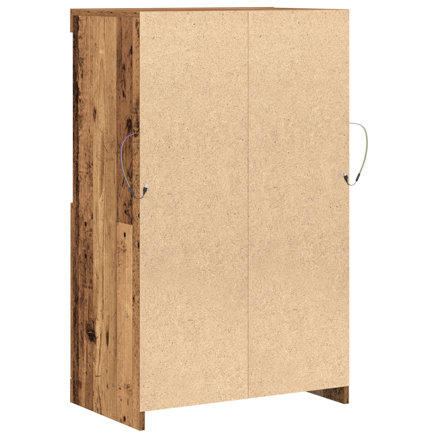 Sidebord Tre med LED-lys Gamle Tre 60x37x100 cm