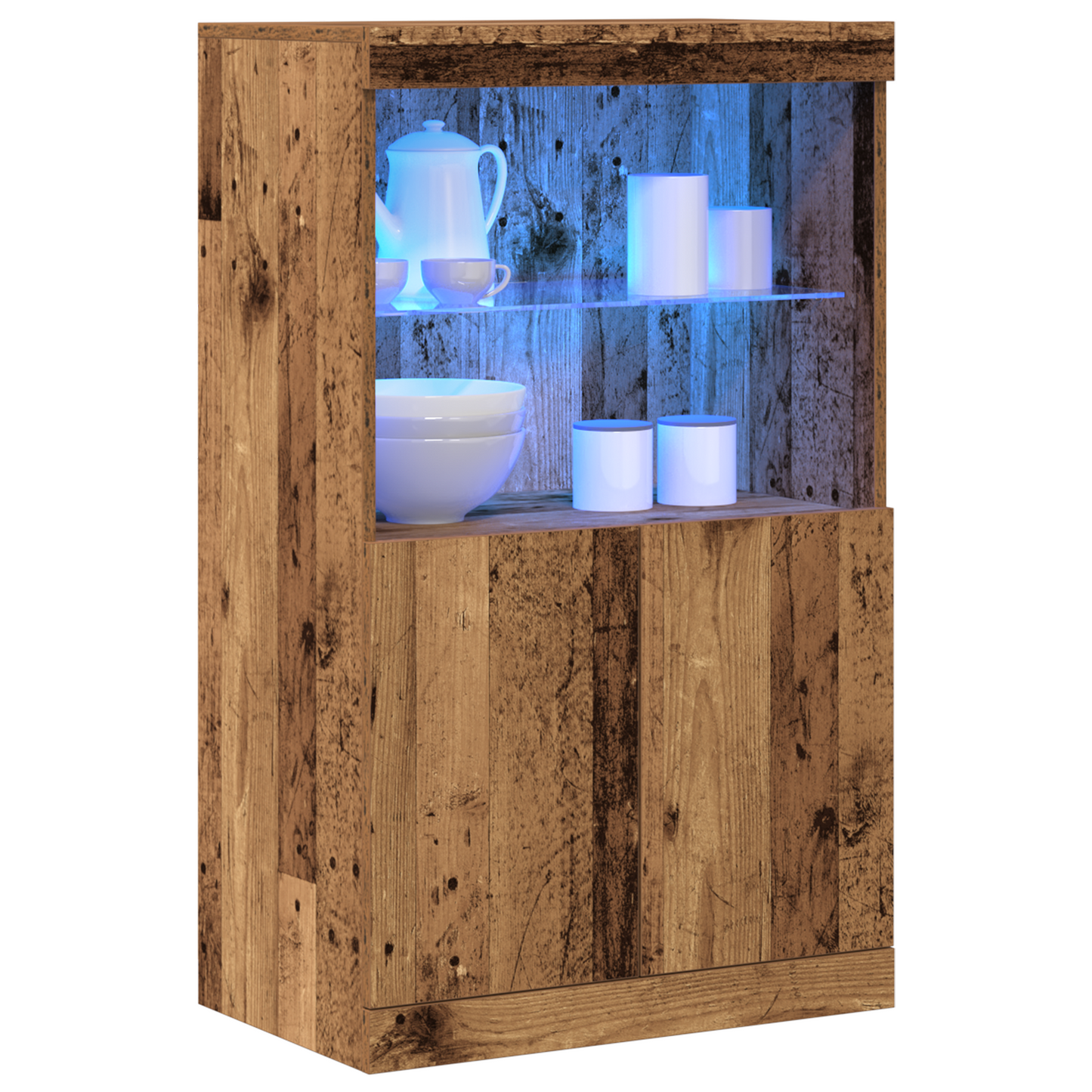 Sidebord Tre med LED-lys Gamle Tre 60x37x100 cm