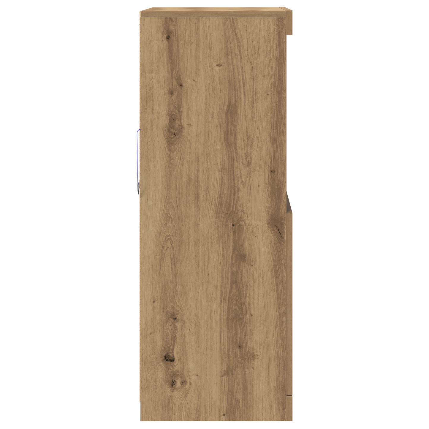 Skjenk Artisan Eik med LED-lamper 60x37x100 cm
