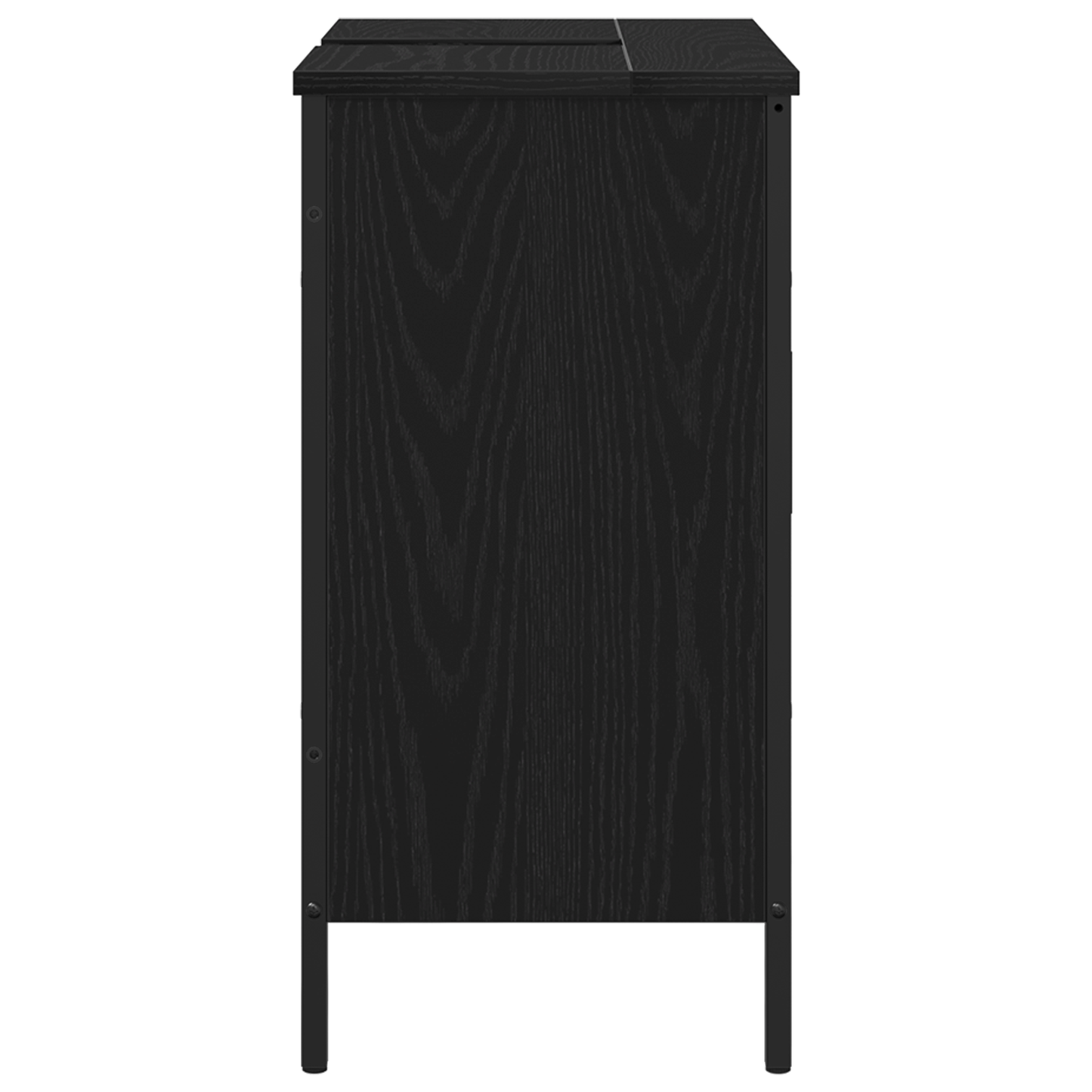 Baderomsvaskskap Sort Eik 60x30x60 cm Konstruert Tre