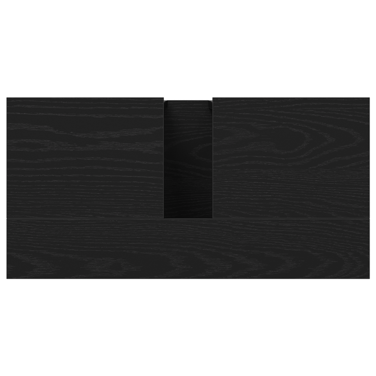 Baderomsvaskskap Sort Eik 60x30x60 cm Konstruert Tre