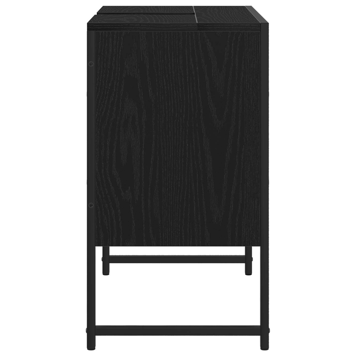 Baderomsskap Svart eik 60x33x60 cm Konstruert tre