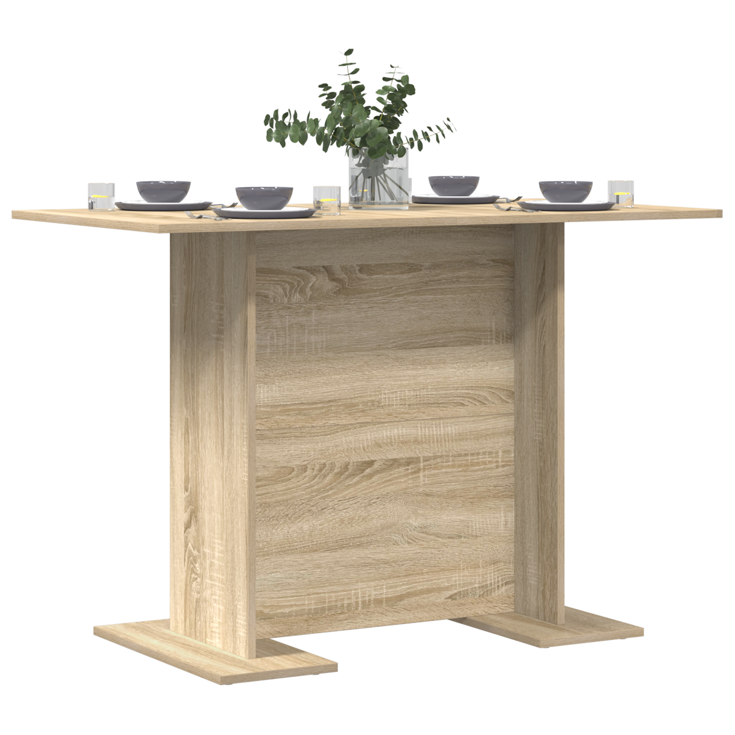 Spisebord Sonoma Eik 110x60x75 cm Konstruert tre
