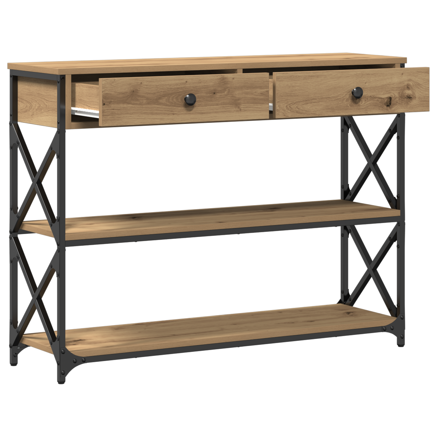 Avlastningsbord konsollbord Artisan Eik 100x28x75 cm
