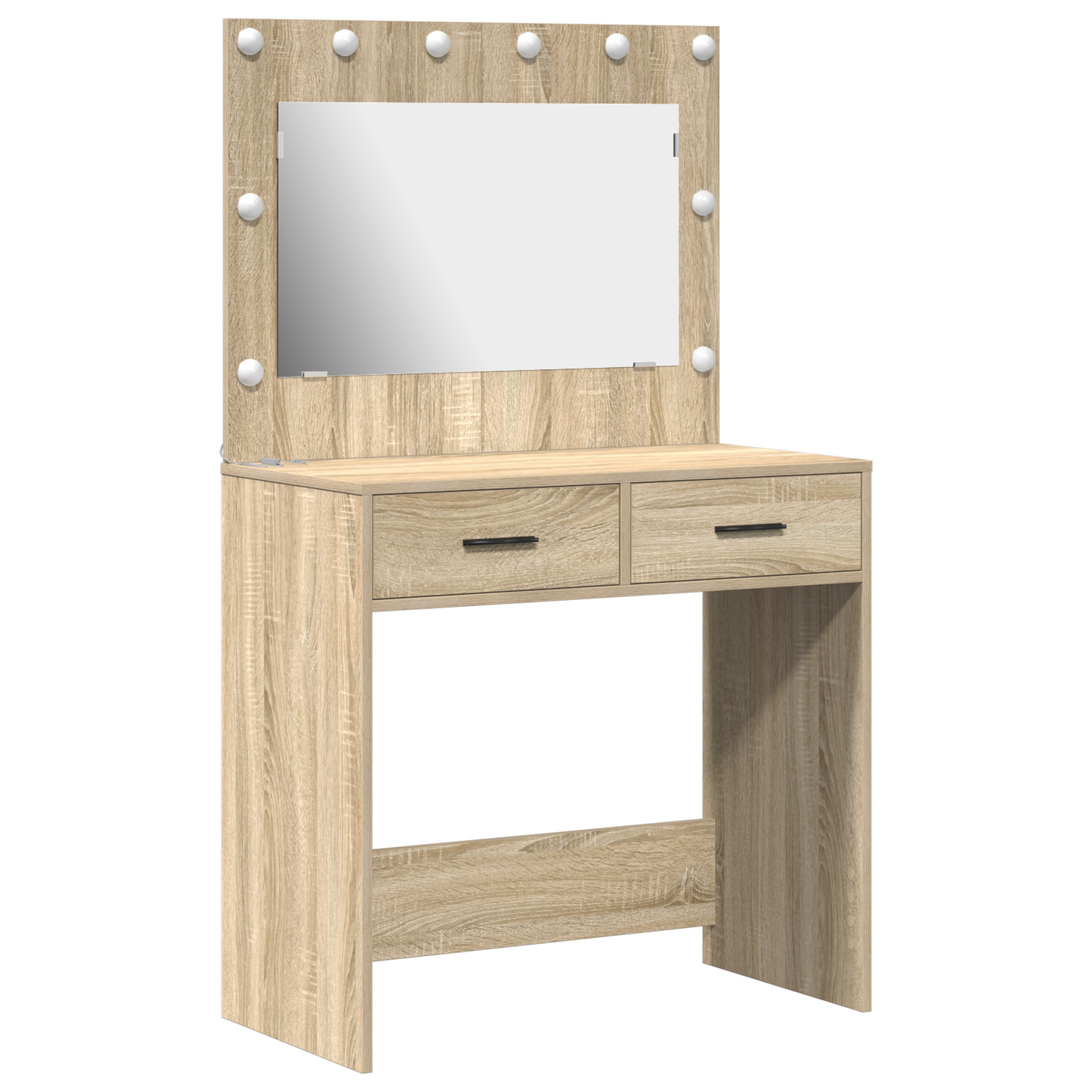 Sminkebord Sonoma Eik LED 78.5x41x135 cm