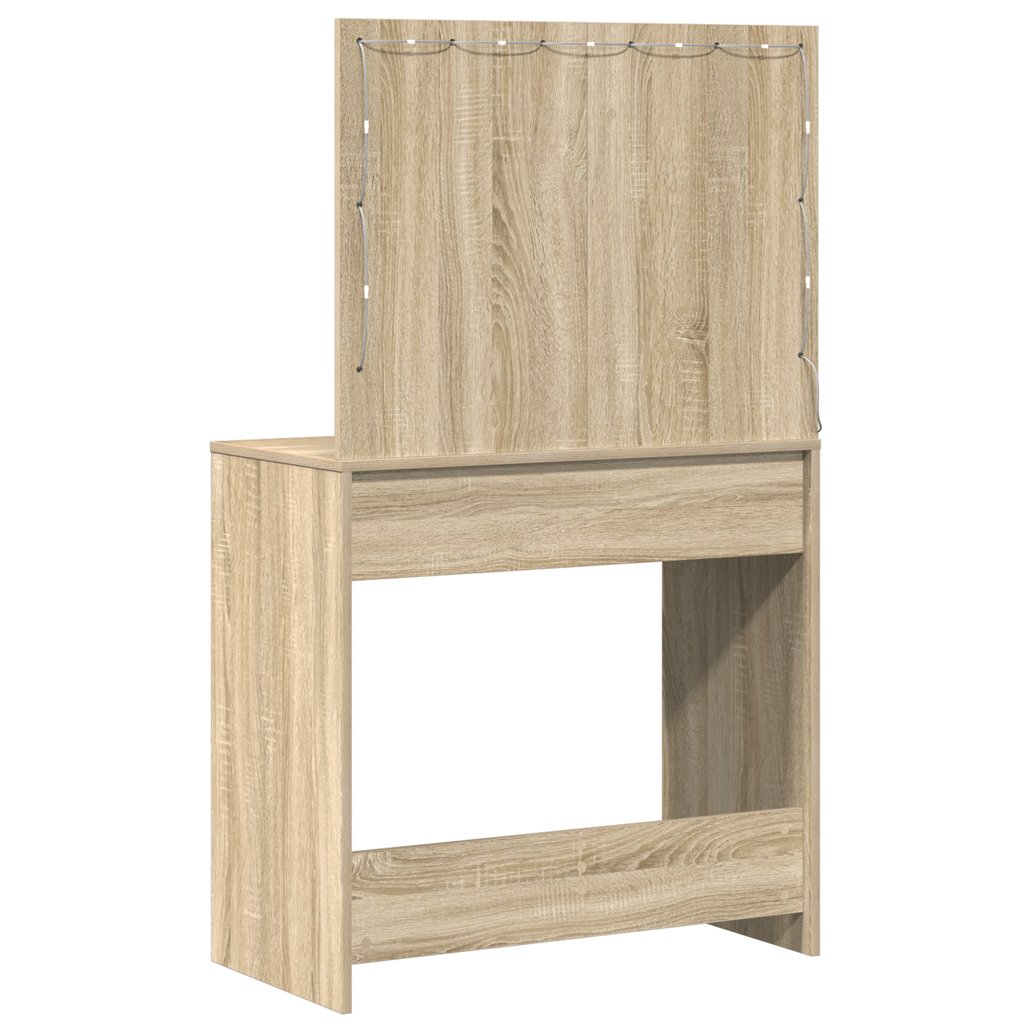 Sminkebord Sonoma Eik LED 78.5x41x135 cm