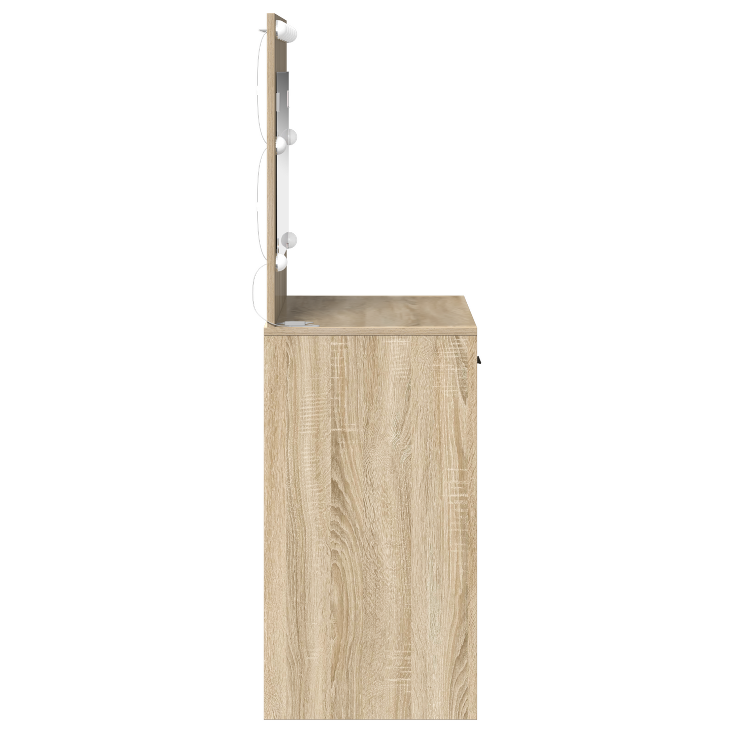 Sminkebord Sonoma Eik LED 78.5x41x135 cm