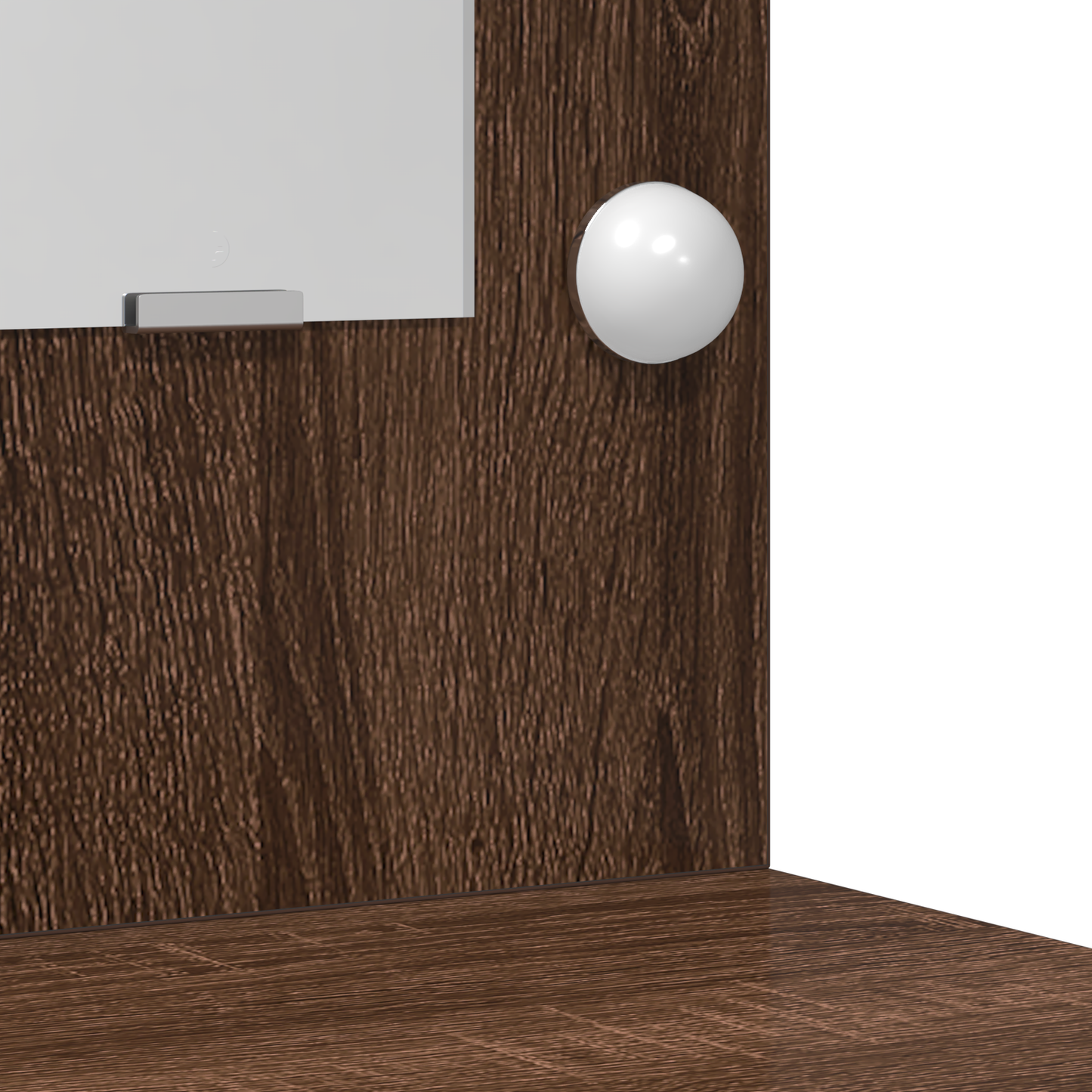 Sminkebord Brun Eik LED 78,5x41x135 cm