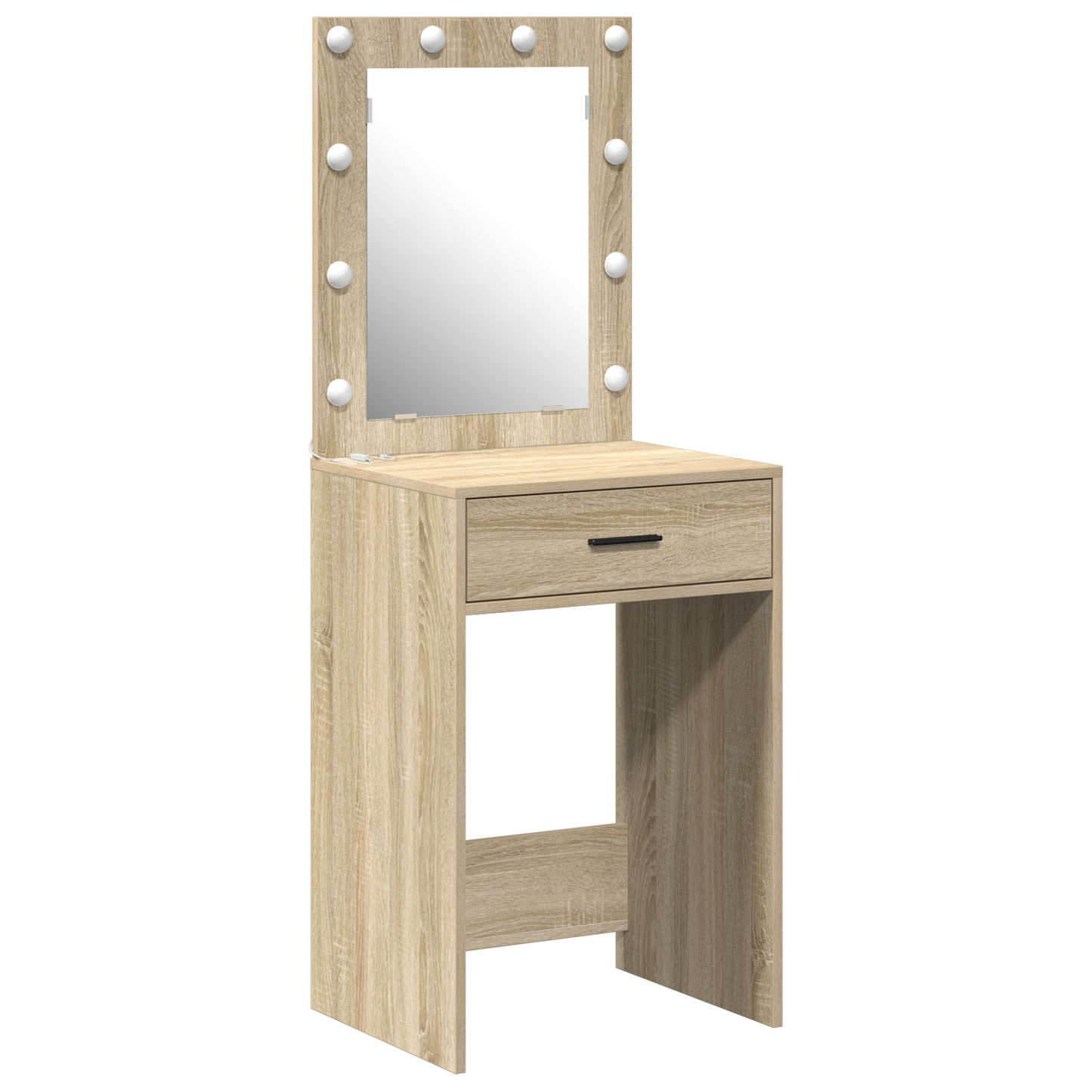Sminkebord Sonoma Eik LED 50x41x135 cm