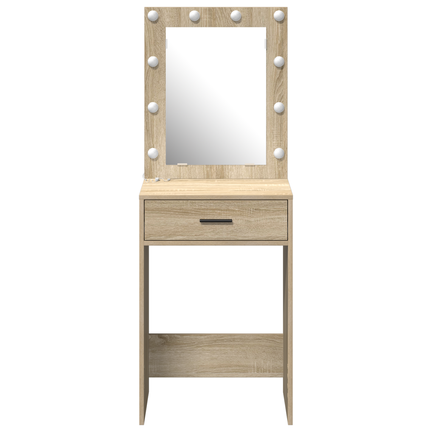 Sminkebord Sonoma Eik LED 50x41x135 cm