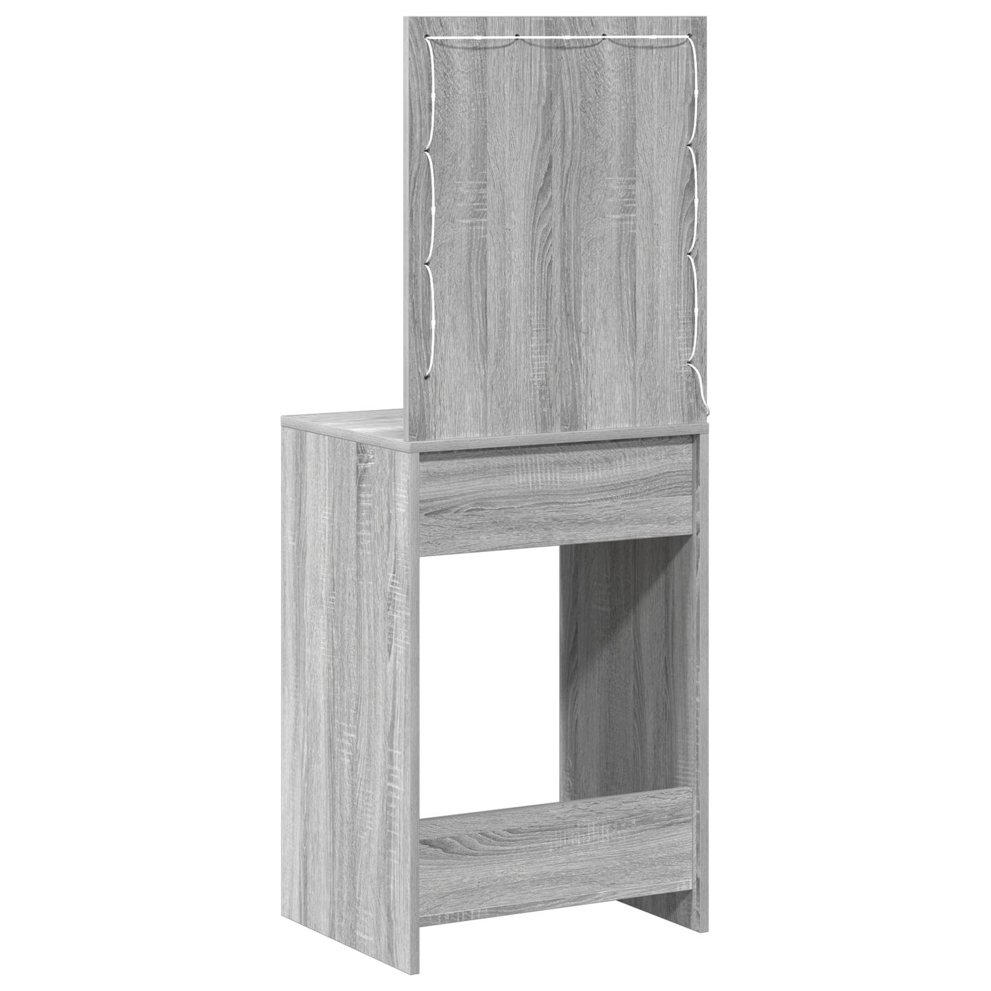 Sminkebord Sonoma Grå LED 50x41x135 cm