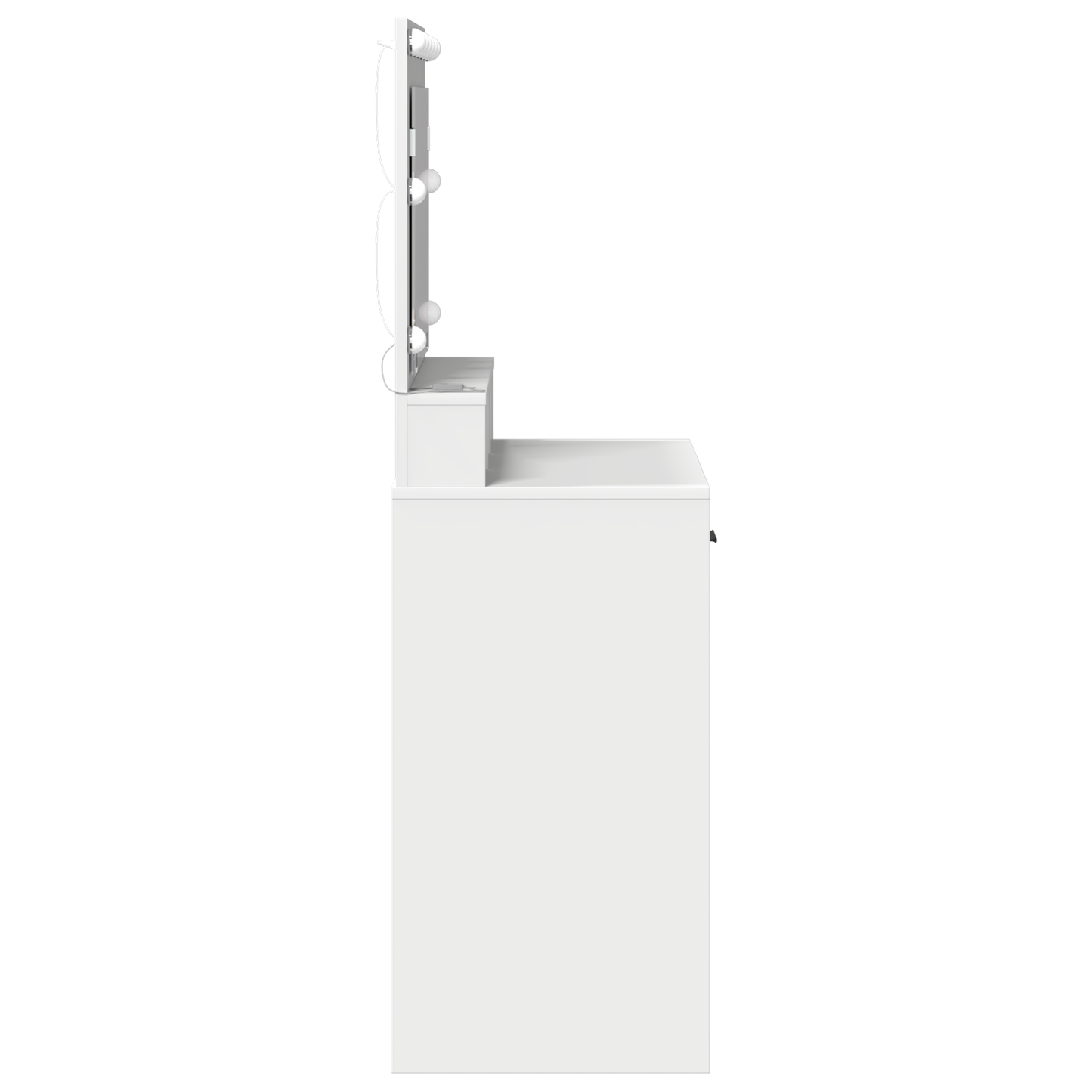 Sminkebord Hvit LED 79x41x135 cm