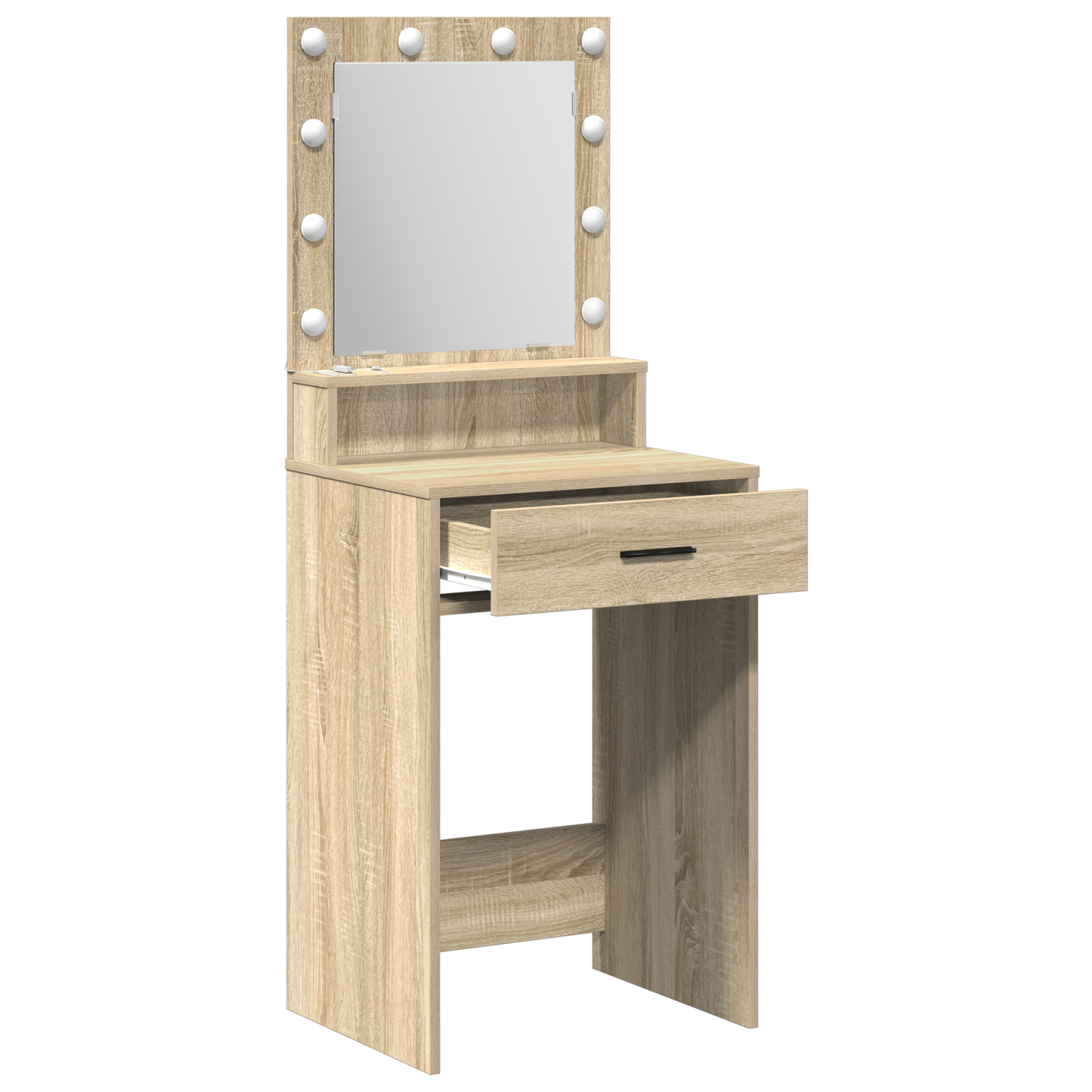 Sminkebord Sonoma Eik LED 50x41x135 cm
