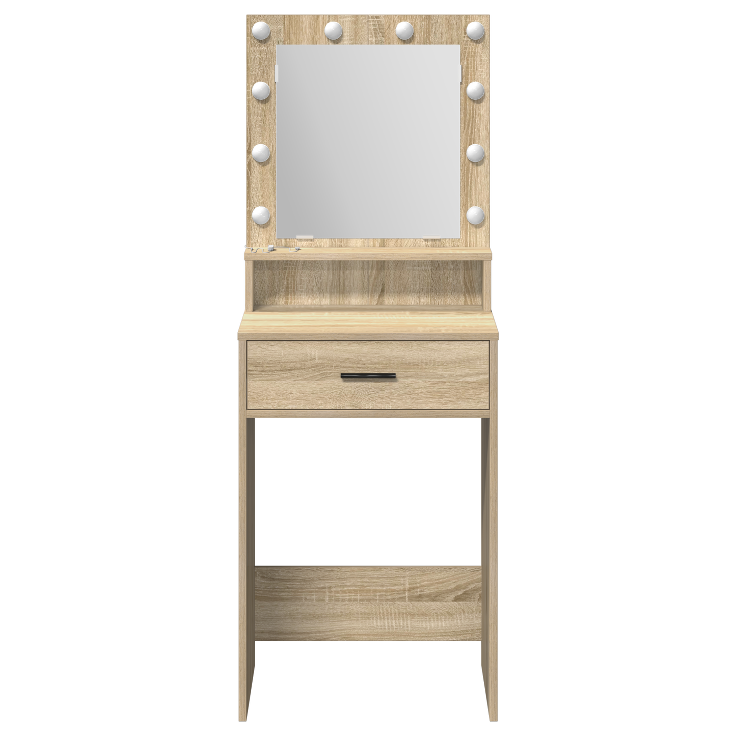 Sminkebord Sonoma Eik LED 50x41x135 cm