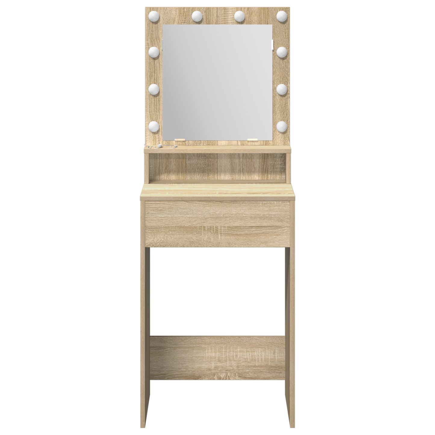 Sminkebord Sonoma Eik LED Lys 50x41x135 cm