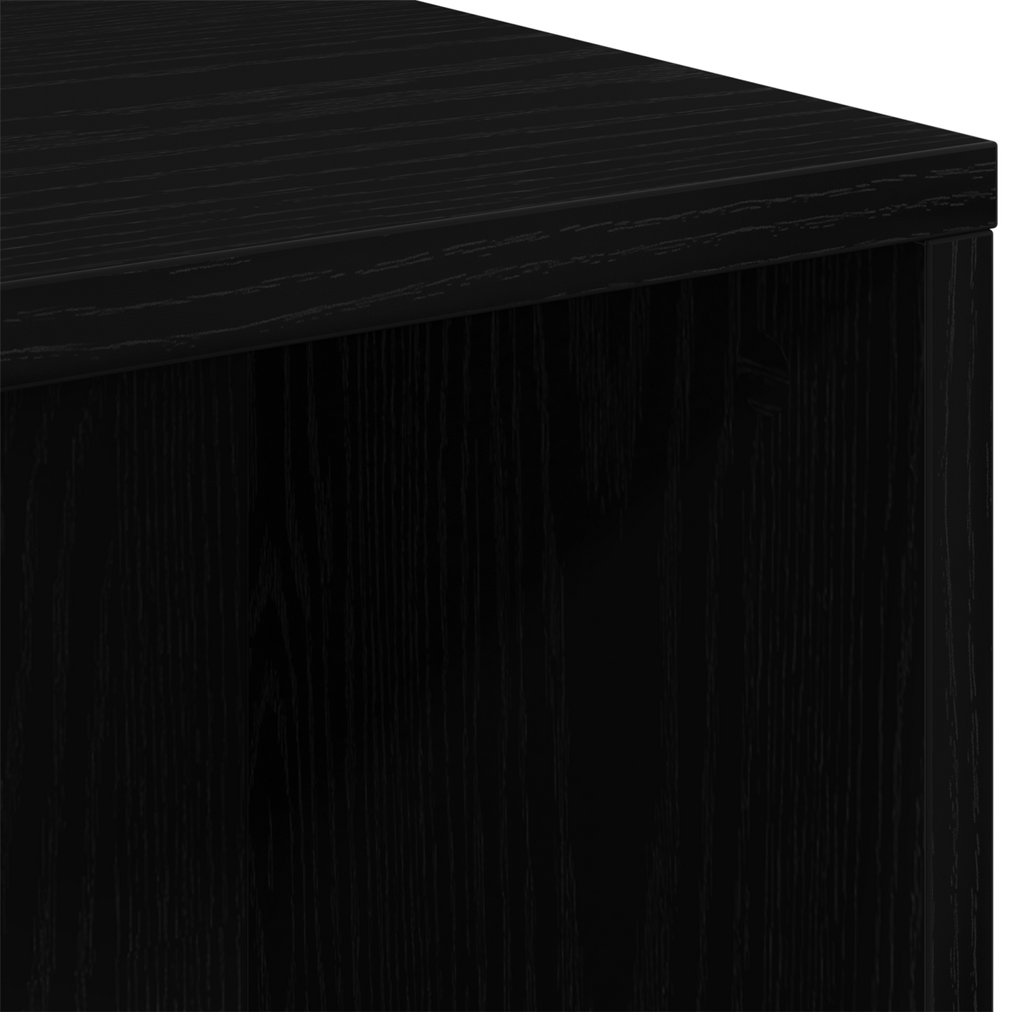 Bokhylle Svart Eik 50x25x105 cm Konstruert Tre