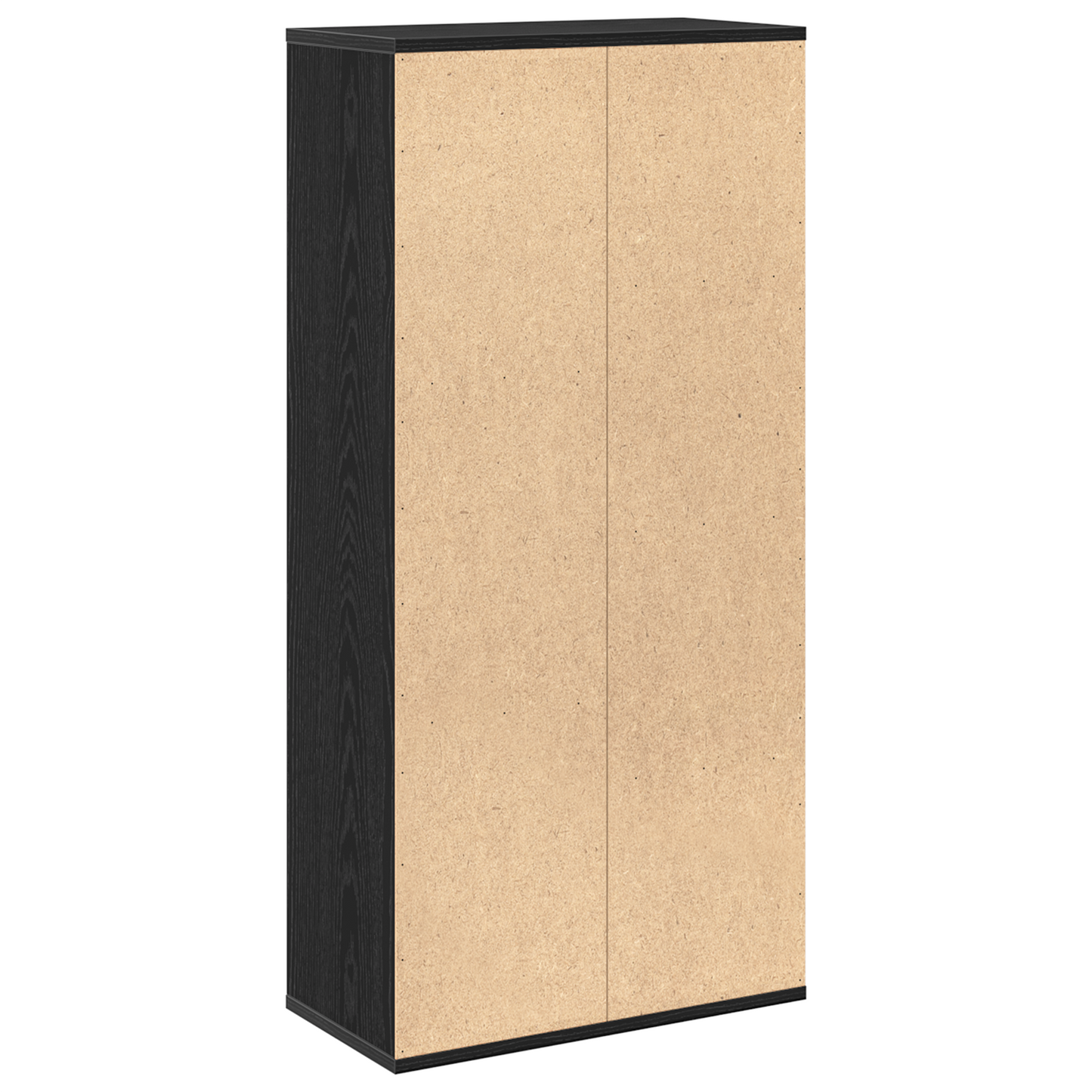 Bokhylle Svart Eik 50x25x105 cm Konstruert Tre