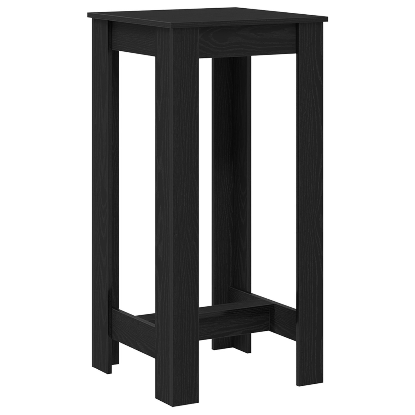 Bar Bord Svart Eike Konstruert Tre 51x50x103,5 cm