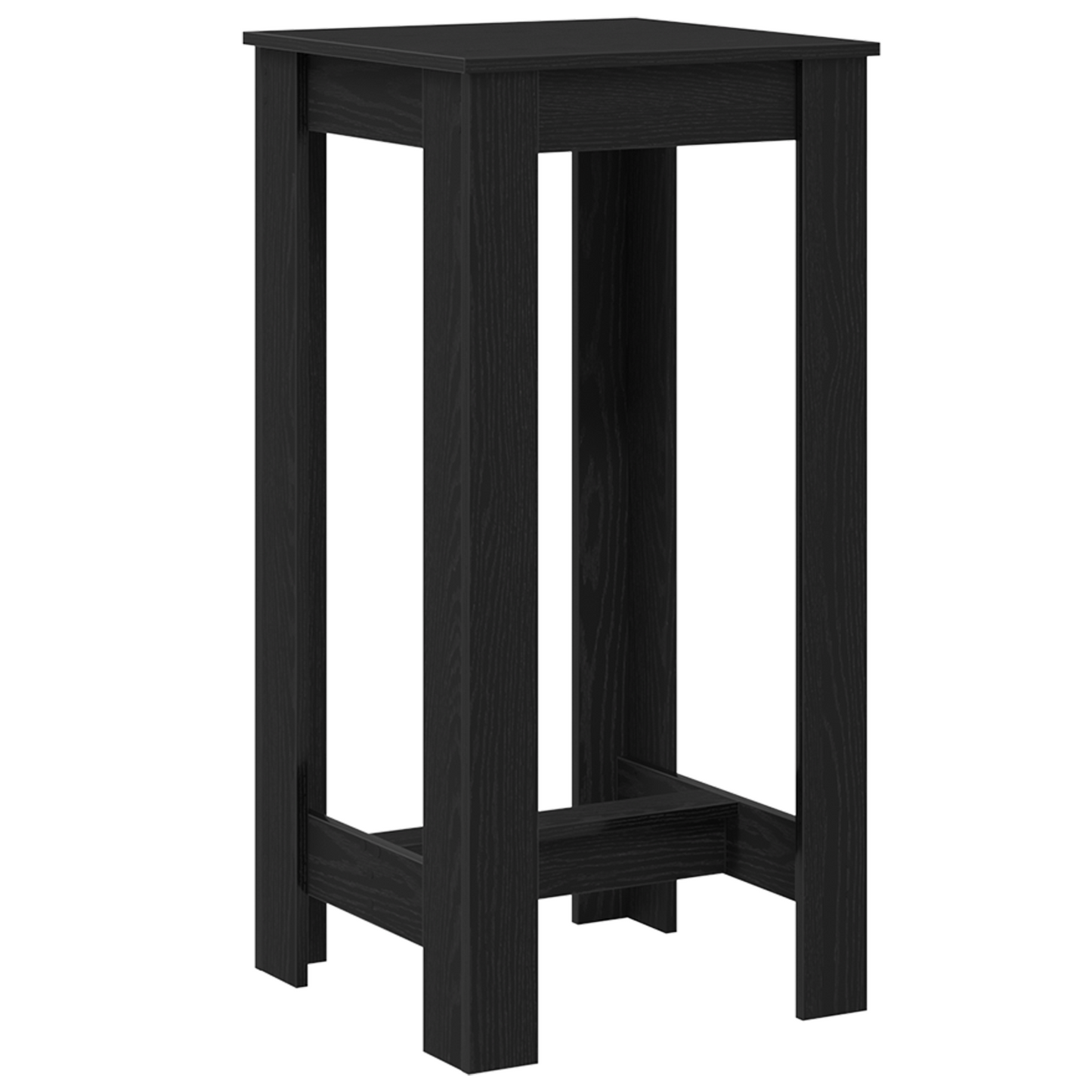 Bar Bord Svart Eike Konstruert Tre 51x50x103,5 cm