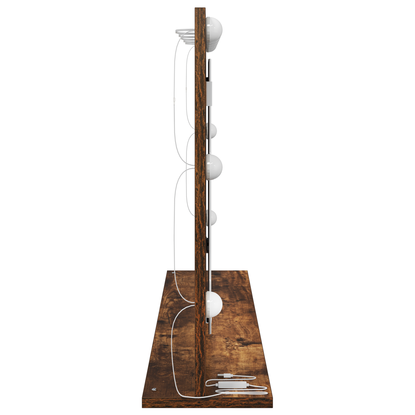 Sminkespeil Røkt Eik Tre, Glas 100 x 55 x 18 cm Sminkespeil