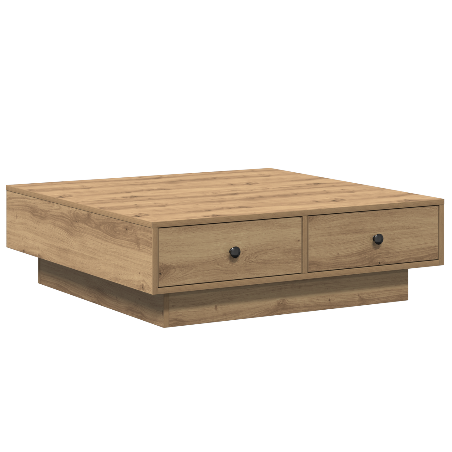 Salongbord Sofabord Artisan Eik Finer 90 x 90 x 28 cm