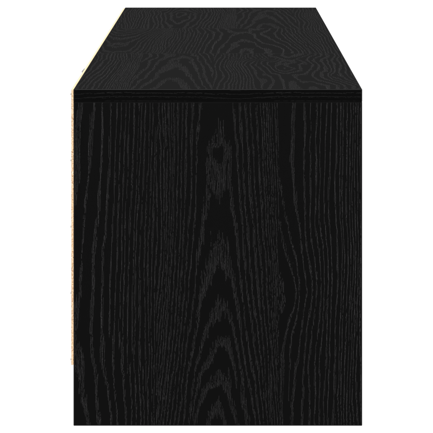 TV-Møbel Svart Eik TV Cabinet med LED 140x34x40 cm