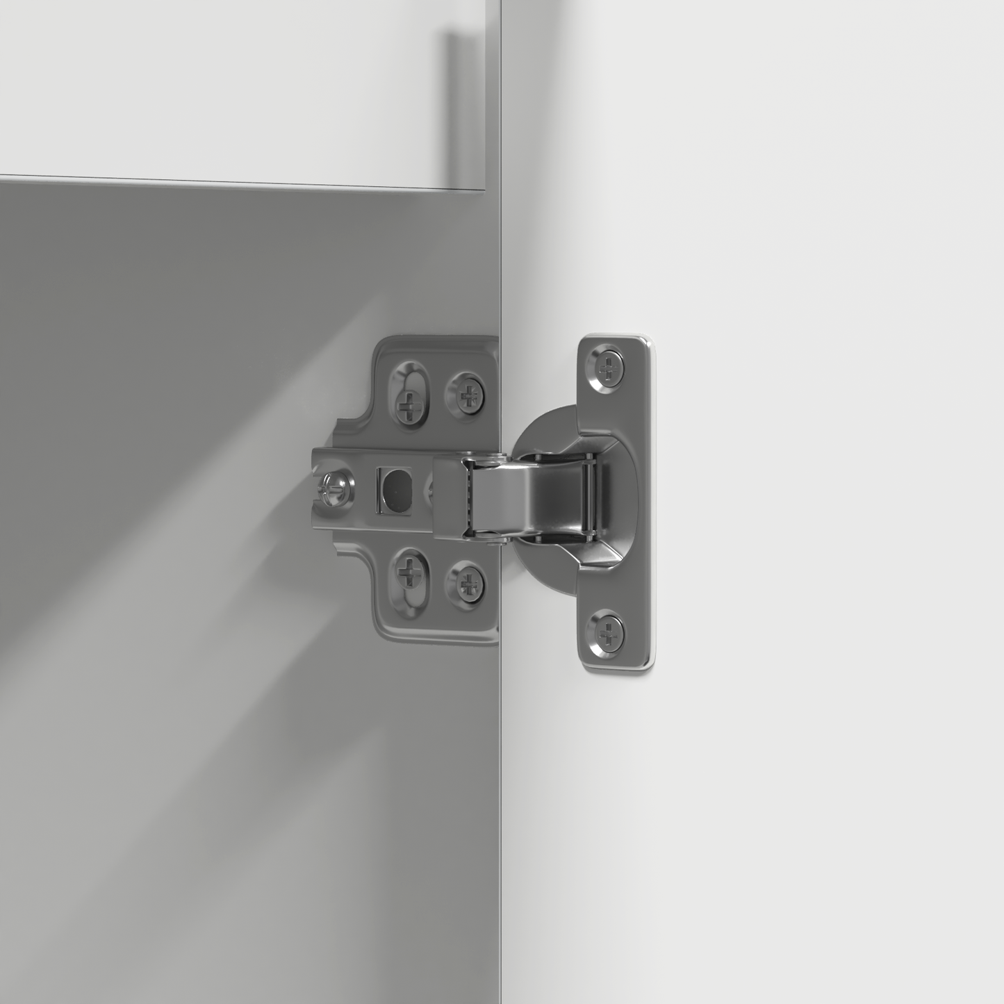 Skjenk Hvit med LED 90x32x75 cm