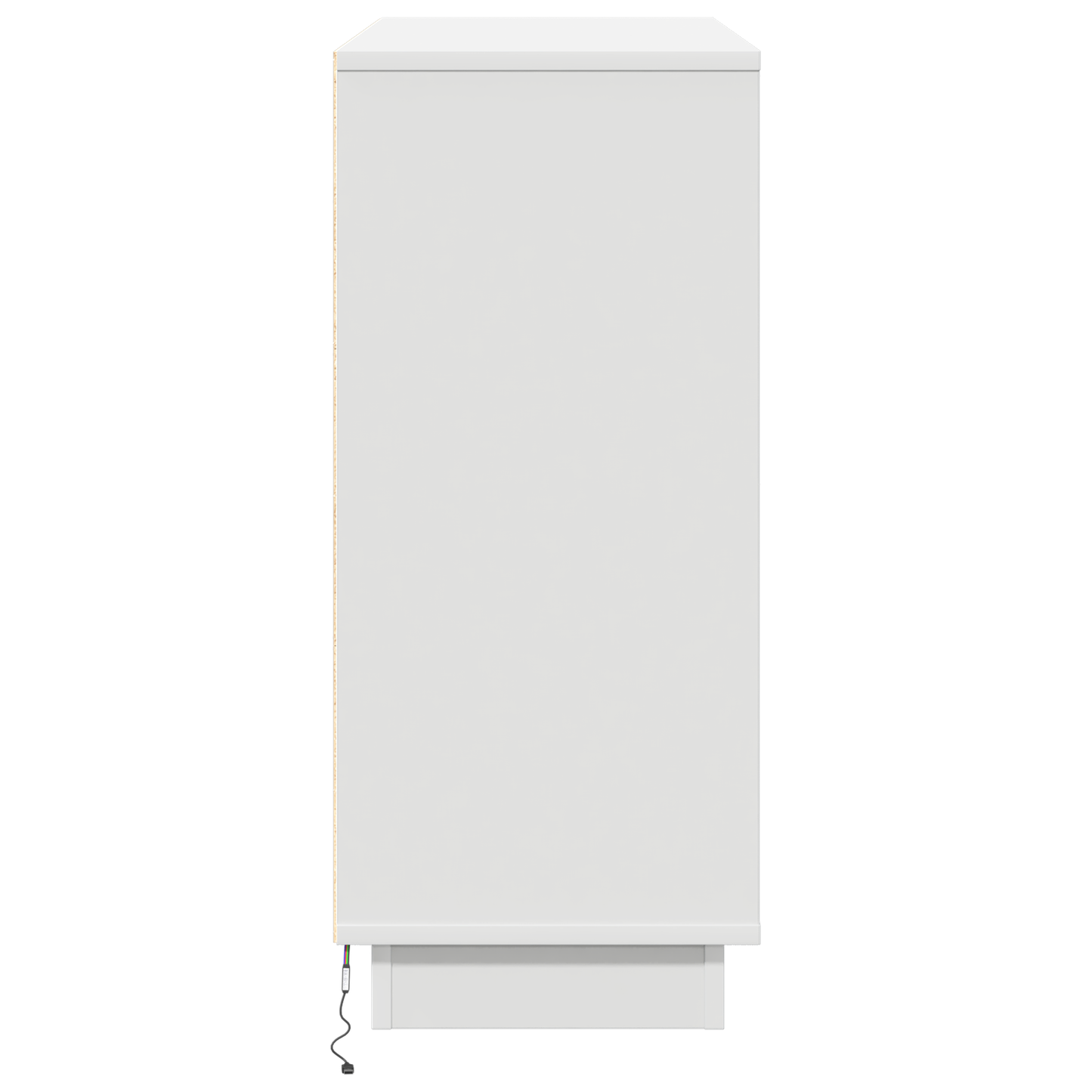 Skjenk Hvit med LED 90x32x75 cm